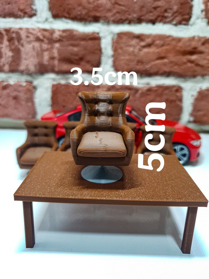 diorama koltuk ve masa - Görsel 5