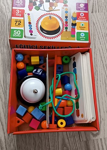 Renkli Eğitici Şekiller Oyunu 72 Parça