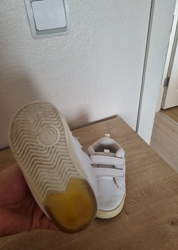 22 Beden beyaz Renk Kız Bebek İlk Adım Beyaz Ayakkabı