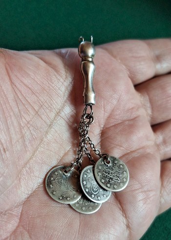  Beden Osmanlı gümüş sallantılı tesbih püskülü