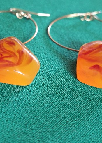 kehribar küpe - Görsel 3