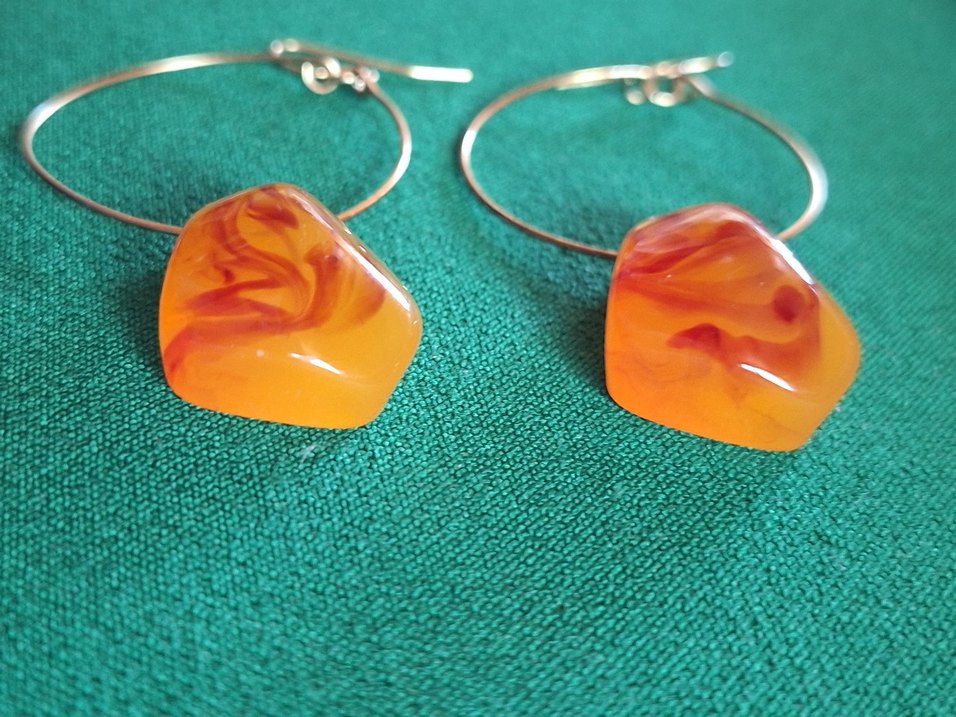 kehribar küpe - Görsel 3