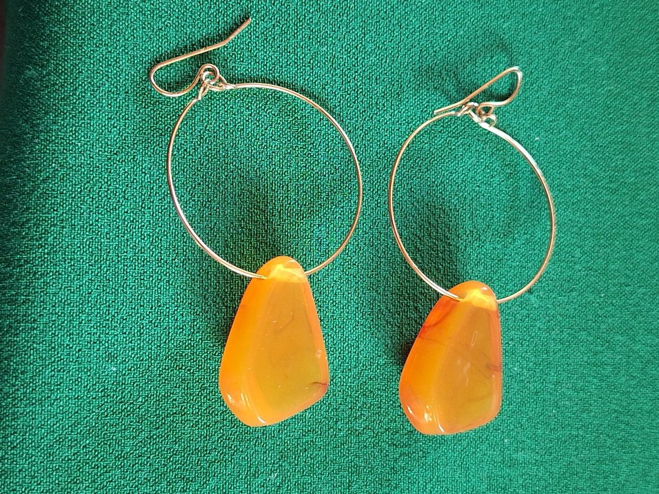 kehribar küpe - Görsel 4