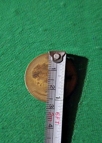 Antika bronz 1925 10 kuruş - Görsel 3