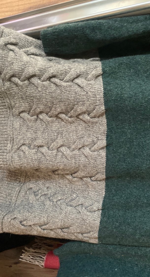 Bohem Gri Örgü Kadın Kazak - Görsel 2