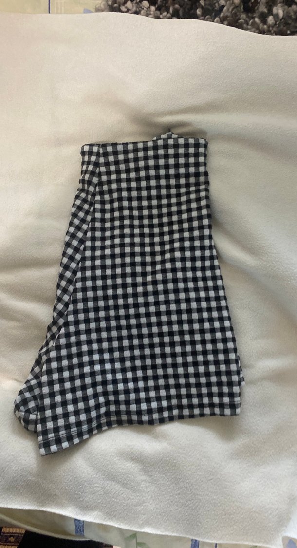 Düğmeli Kareli Şort - Görsel 2