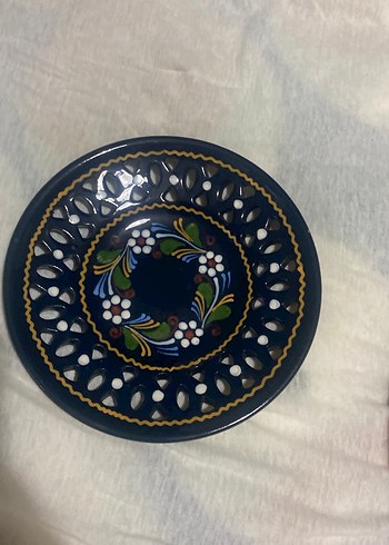 Nakış Desenli Mavi Tabak - Görsel 2