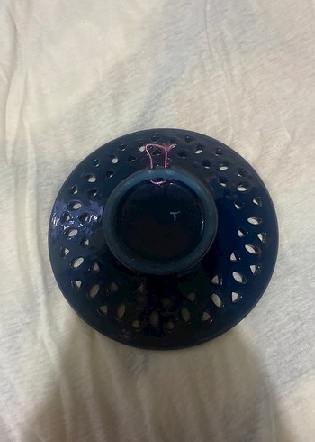 Nakış Desenli Mavi Tabak - Görsel 3