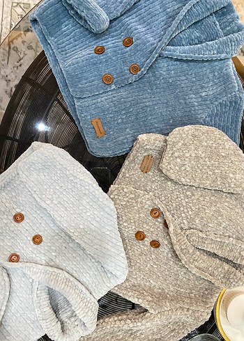 Bohem Tarz Gri Triko Erkek Çocuk Hırka - Görsel 2