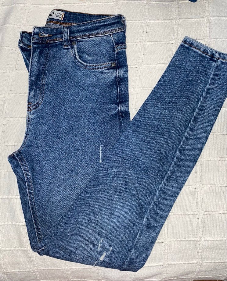 Yırtmaçlı Dar Kesim Midi Kot Pantolon - Görsel 2