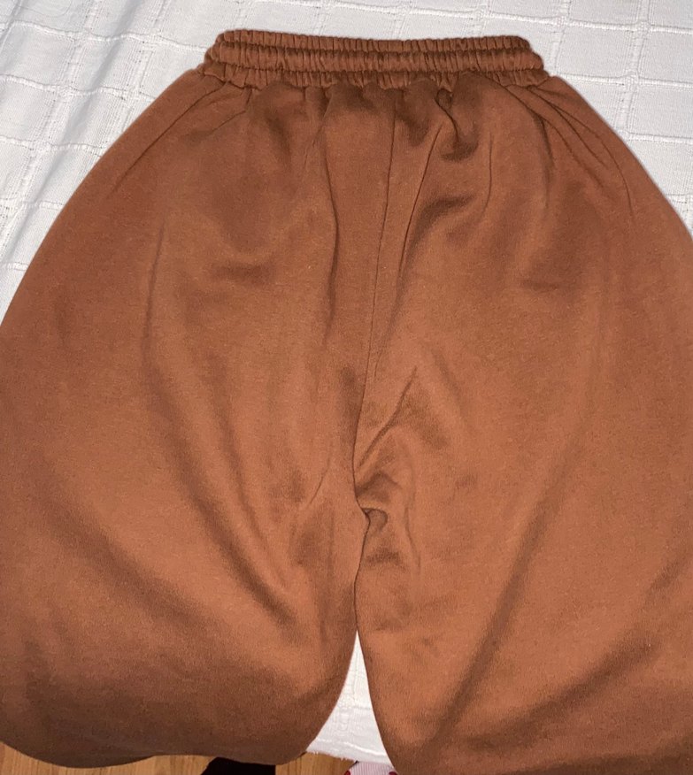 Kadın Kahverengi Salaş Sweatpant - Görsel 4