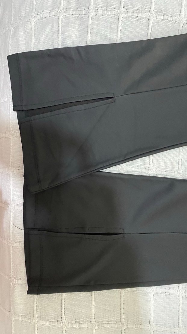 Kadın Siyah ispanyol paça deri tayt - Görsel 3