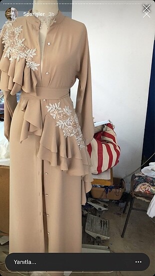 Taşlı abaya