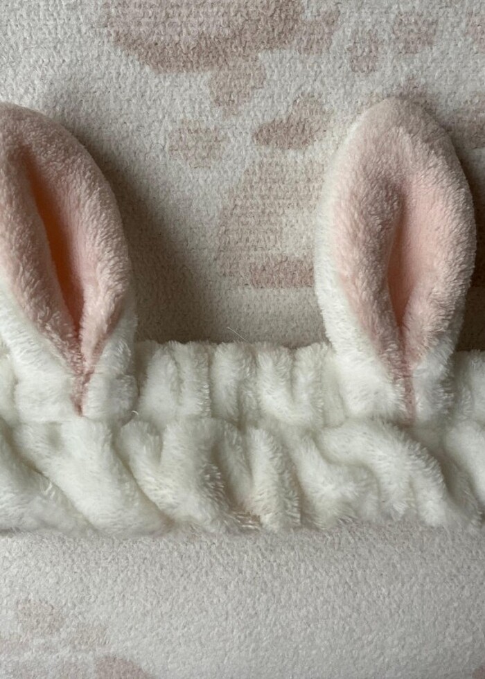 Tavşan coquette saç bandı yüz yıkama - Görsel 2