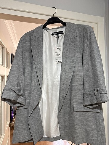 xxl Beden gri Renk Zara blazer ceket