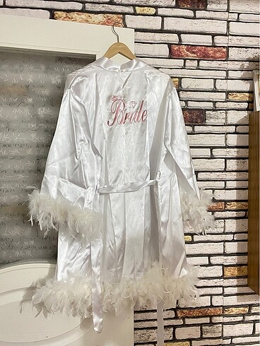 Diğer Bride saten sabahlık