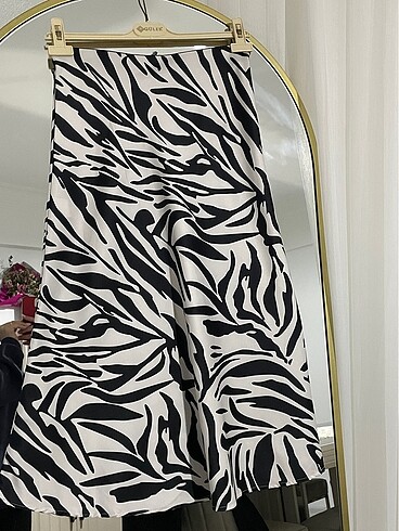 Zebra desen saten etek