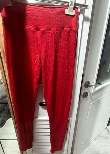 Kız Çocuk Kırmızı Uzun Kollu Sweatshirt ve Tayt - Görsel 4