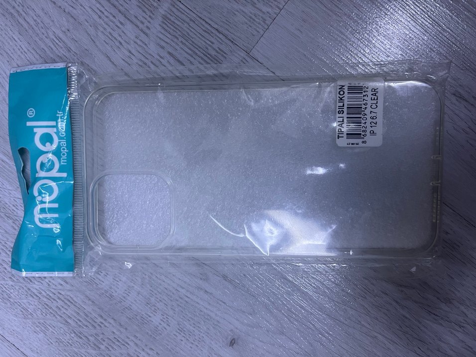 apple12Şeffaf Beyaz Telefon Kılıfı - Görsel 2