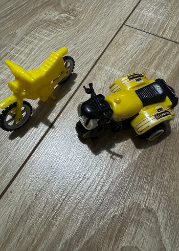 Renkli Mini Oyuncak Araba ve Motosiklet Seti - Görsel 5