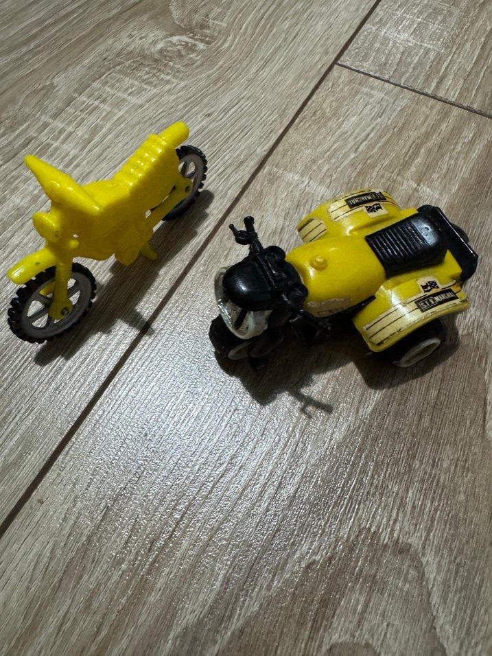 Renkli Mini Oyuncak Araba ve Motosiklet Seti - Görsel 5