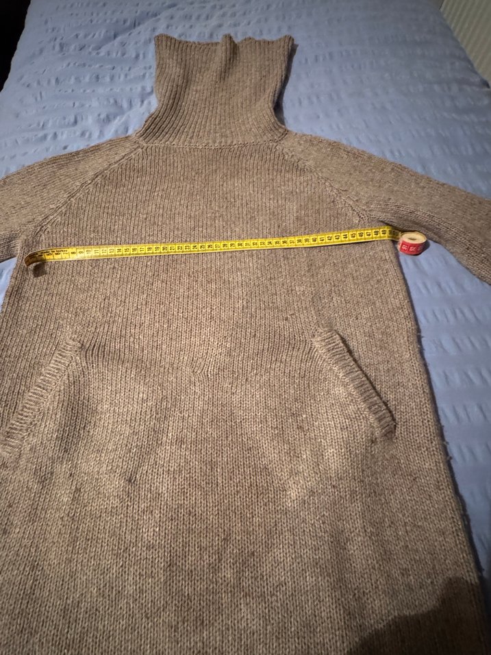 Bej Örgü Boğazlı Kadın Kazak - Görsel 2