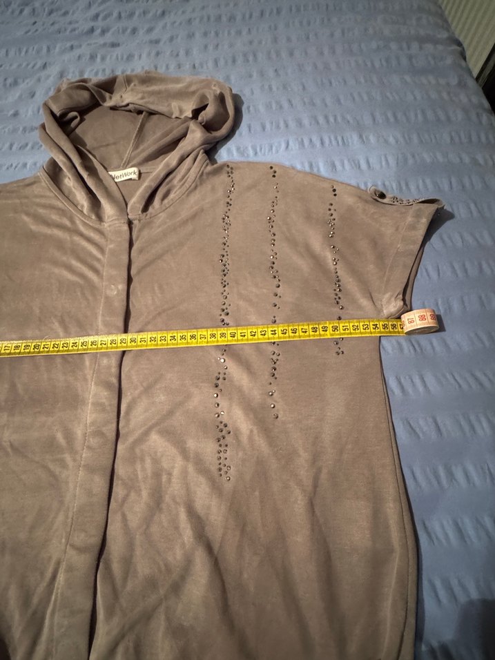 Açık kahve Kapüşonlu Düğmeli Kadın Ceket - Görsel 3