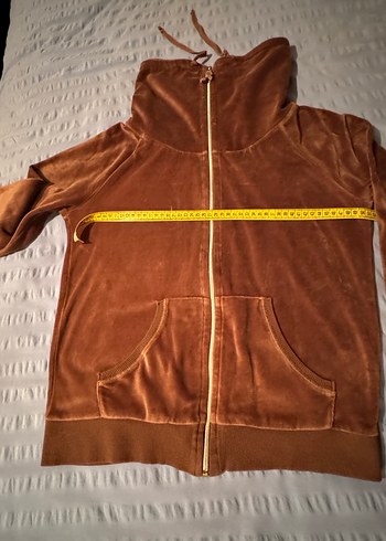 Kadın Kahverengi kadife Fermuarlı Ceket - Görsel 2