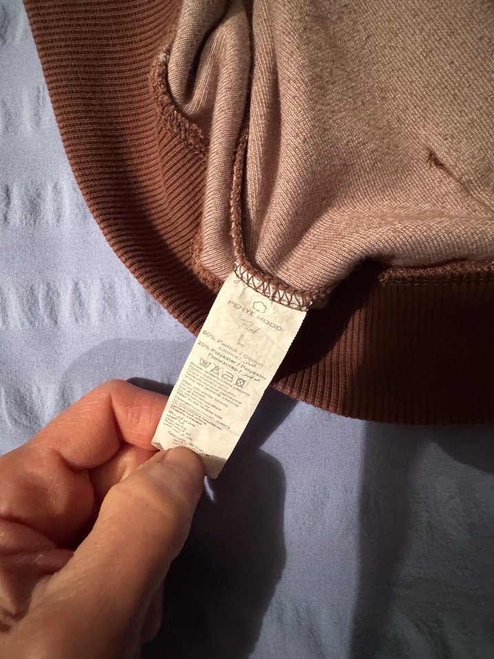 Kadın Kahverengi kadife Fermuarlı Ceket - Görsel 5