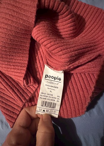 Bogazlı esnek kazak - Görsel 4