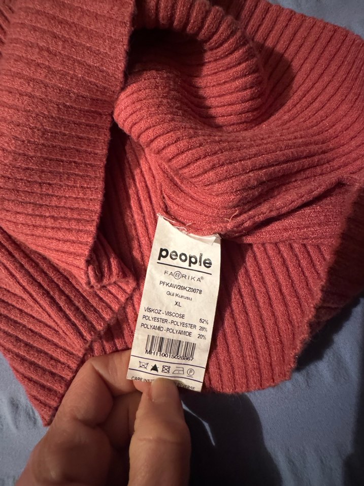 Bogazlı esnek kazak - Görsel 4