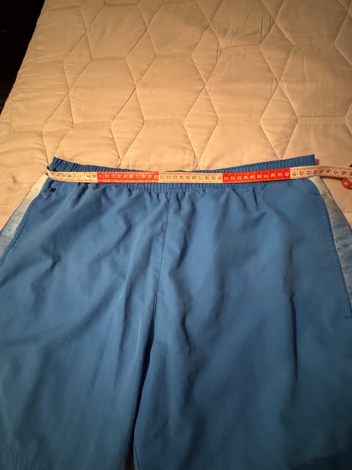 Mavi beli lastik Kemerli kısa Erkek Deniz Şortu - Görsel 5