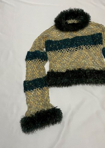Tasarımcı El örgüsü özel tasarım Triko Kazak S
