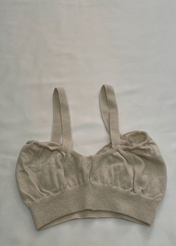 Bej mango triko crop M - Görsel 3