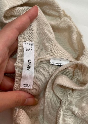 Bej mango triko crop M - Görsel 4