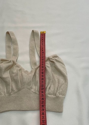 Bej mango triko crop M - Görsel 5