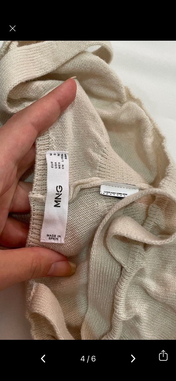 Bej mango triko crop M - Görsel 4