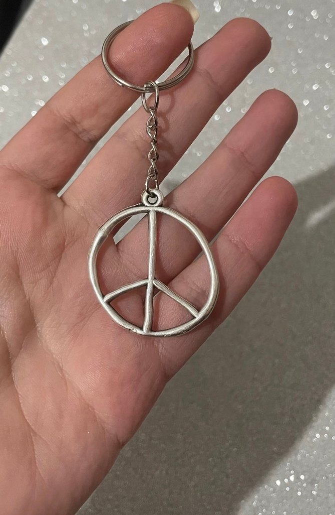 Barış Sembolü Anahtarlık - Görsel 2