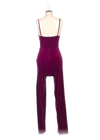 Bershka mor kadife tulum S - Görsel 3