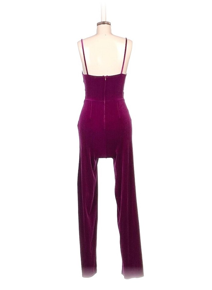 Bershka mor kadife tulum S - Görsel 3