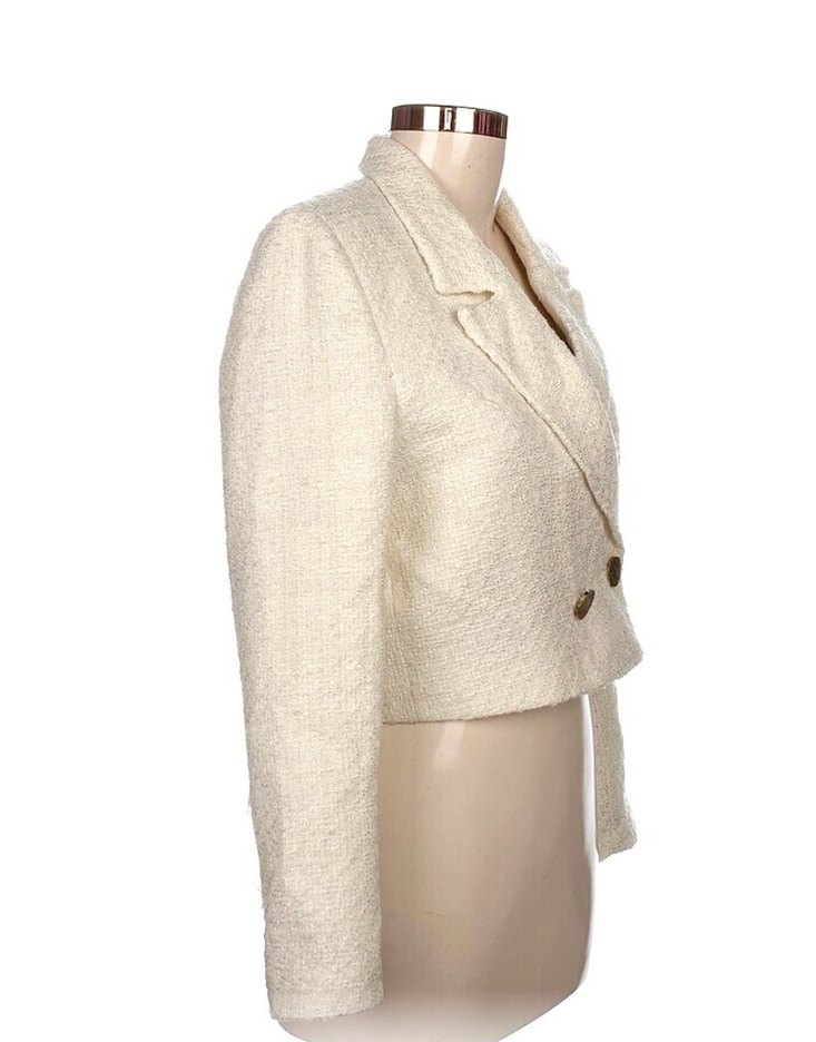 Beyaz tüvit ceket S - Görsel 2