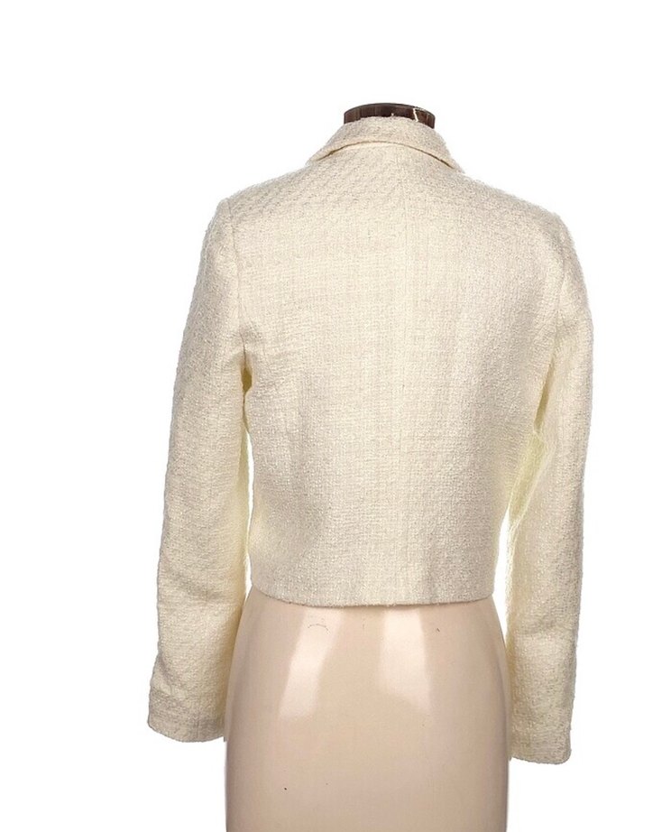 Beyaz tüvit ceket S - Görsel 3