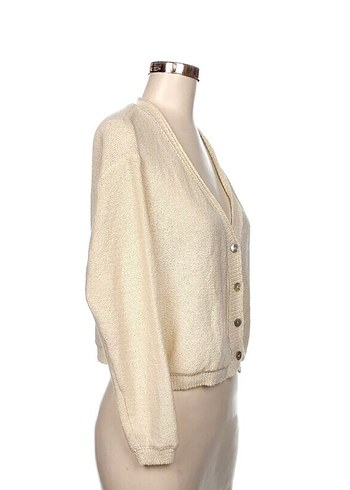 Krem triko hırka S - Görsel 2