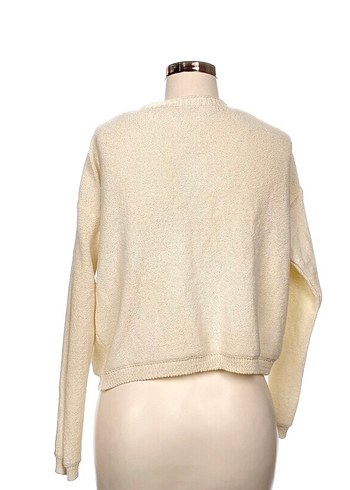 Krem triko hırka S - Görsel 3