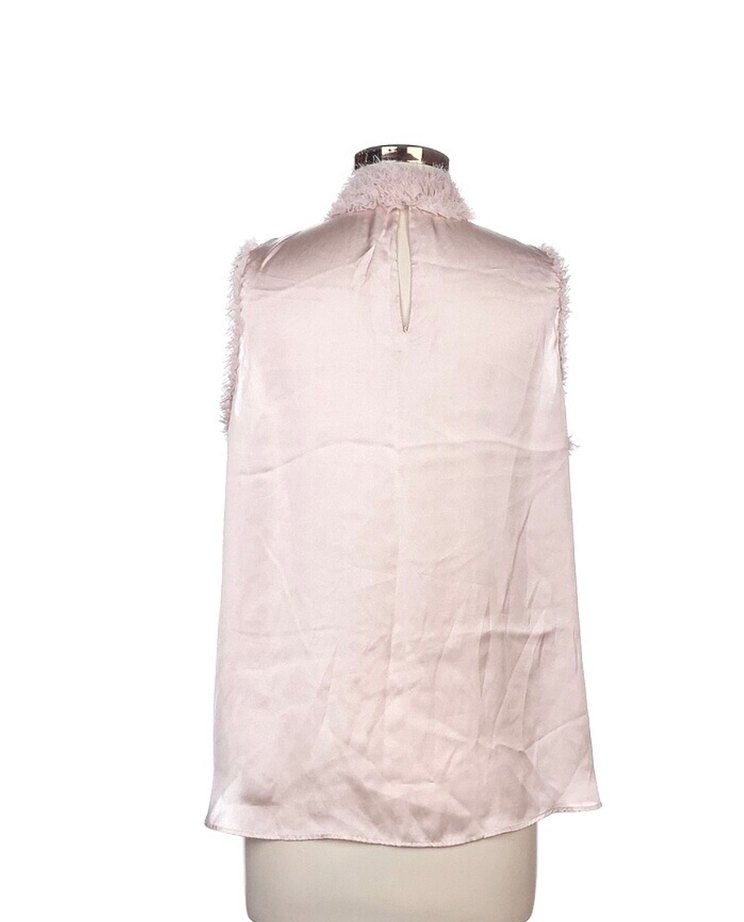 Zara pudra saten bluz S - Görsel 3