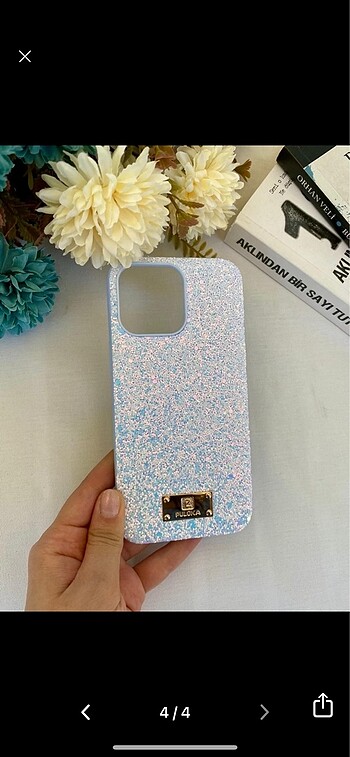 iPhone 14 Pro max mavi diamond taşlı luxury kılıf