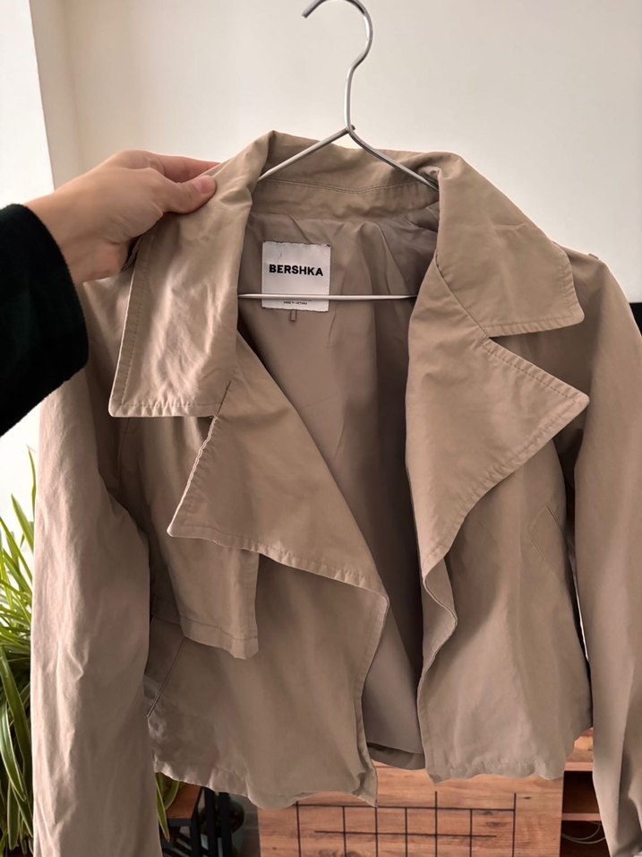 Bershka Bej Trençkot - Görsel 3