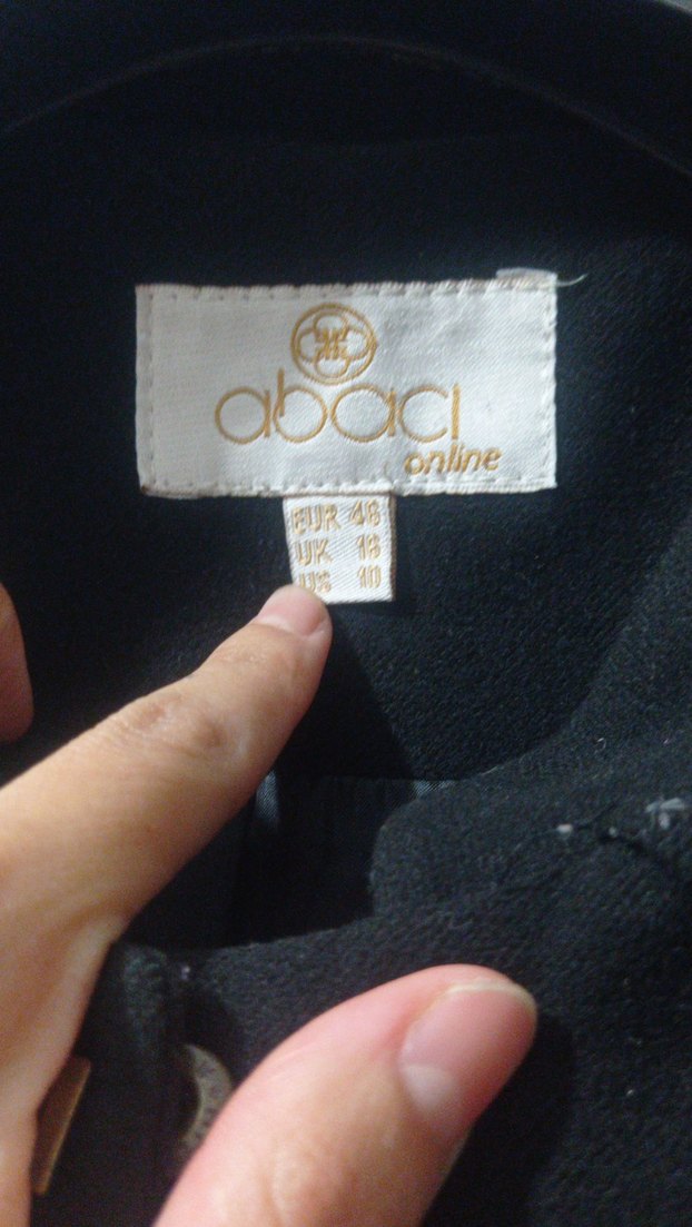 Düğmeli Siyah Kadın Uzun Klasik Kaban - Görsel 3