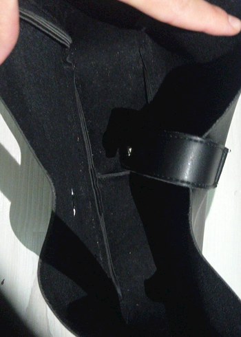 Siyah Deri Kadın Kol Çantası - Görsel 2