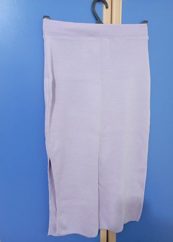 Kadın Pastel Mor V Yaka Triko takım - Görsel 2